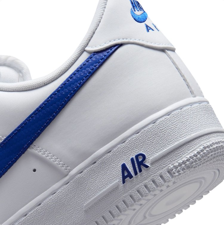 Nike Air Force 1 Low – White & Blue Mini Swoosh