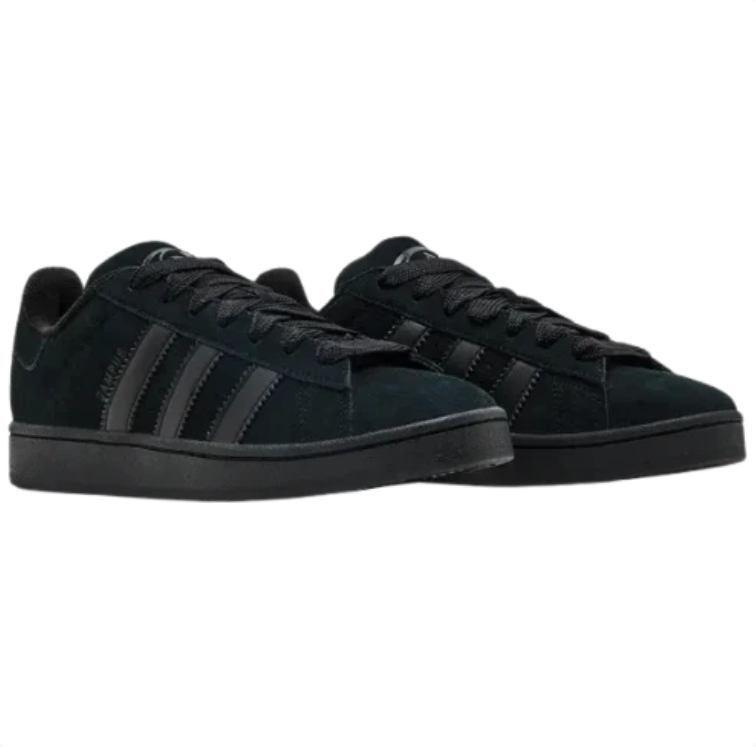 adidas Sneakers – All Black with Tonal Three Stripes