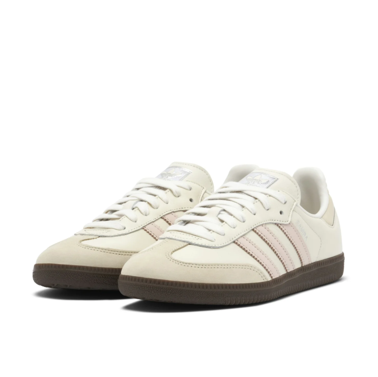 adidas Sneakers – Cream & Blush Pink with Dark Brown Sole