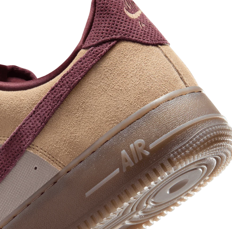 Nike Air Force 1 Low – Sand, Taupe & Burgundy