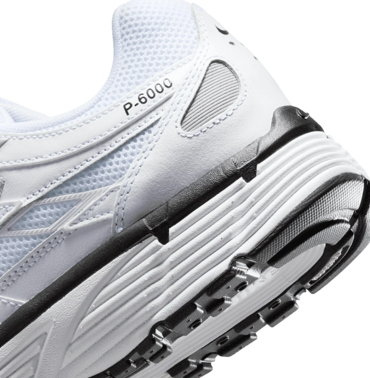 Nike Sneakers – White & Silver with Black Swoosh
