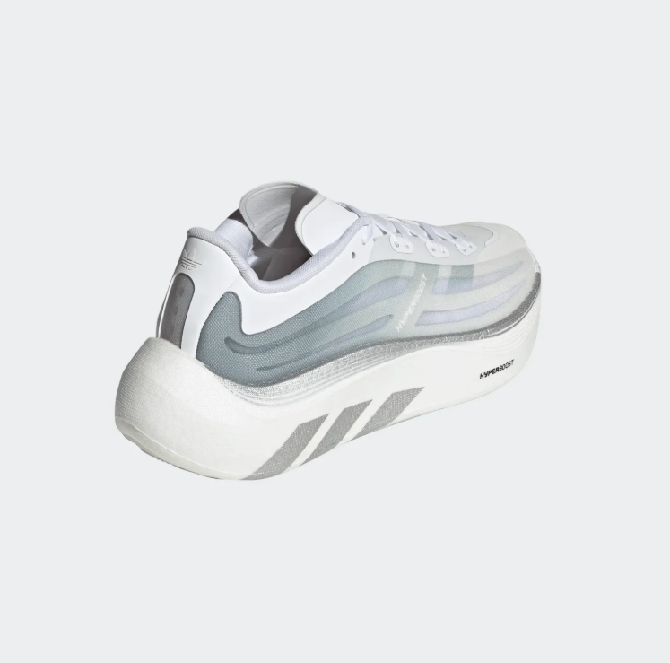 adidas Sneakers – White & Grey with Sculpted Platform Sole