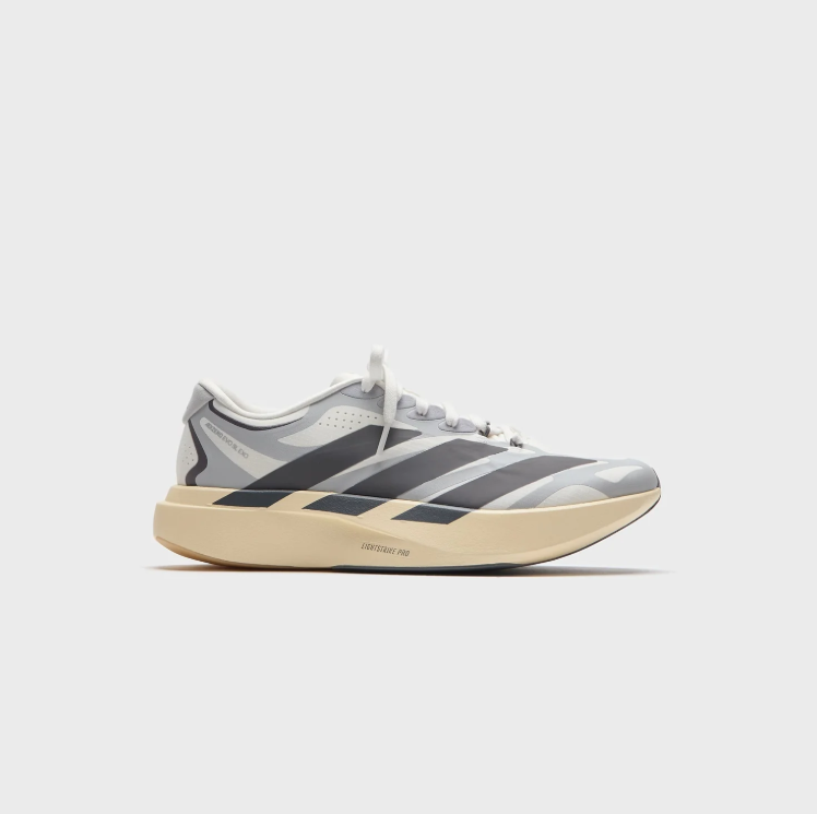 adidas Sneakers – Light Grey & Charcoal with Cream Sculpted Sole
