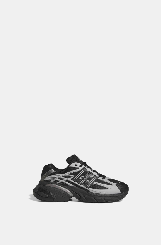 adidas Sneakers – Black & Silver-Tone with Chunky Sole