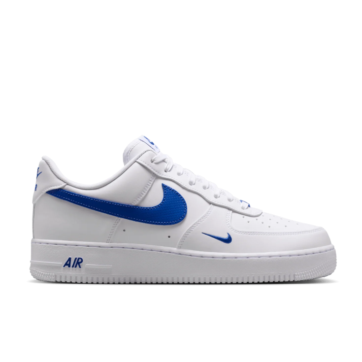 Nike Air Force 1 Low – White & Blue Mini Swoosh