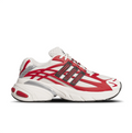 adidas Sneakers – White & Red with Silver-Tone Accents and Chunky Sole