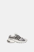 adidas Sneakers – White & Charcoal with Silver-Tone Accents