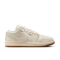 Nike Sneakers – Cream Low-Top with Brogue Details & Gold-Tone Accents