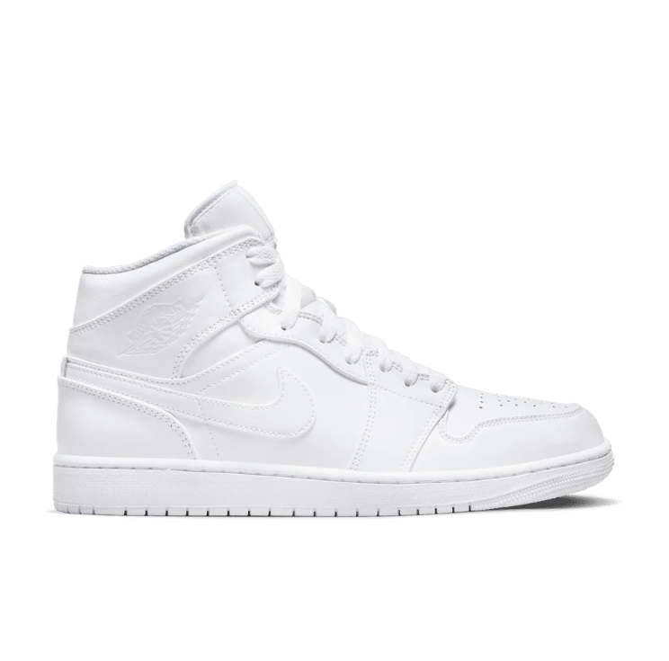 Nike Sneakers – All-White High-Top with Tonal Swoosh