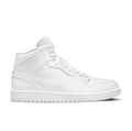 Nike Sneakers – All-White High-Top with Tonal Swoosh