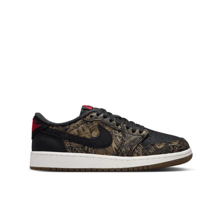 Nike Sneakers – Black & Gold-Tone Graphic Print