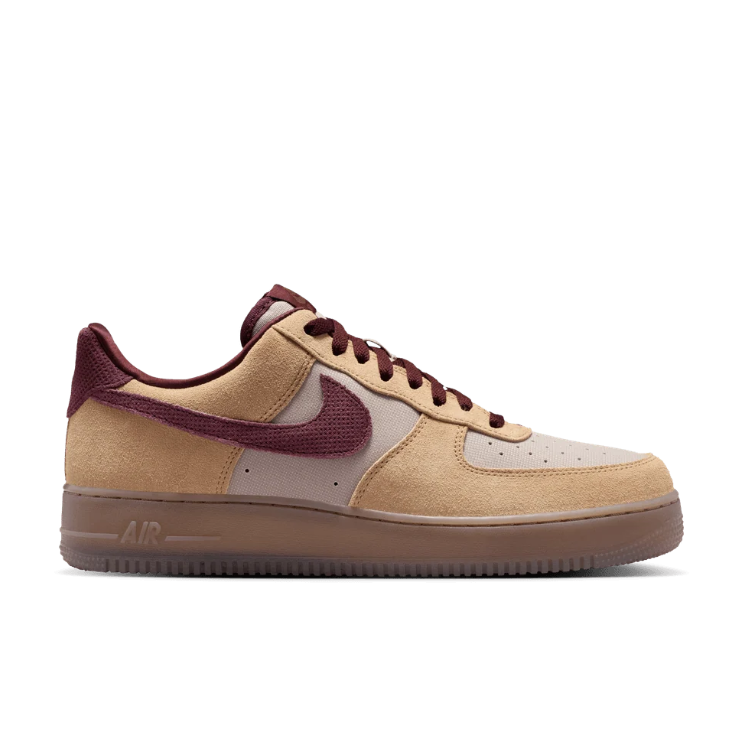 Nike Air Force 1 Low – Sand, Taupe & Burgundy