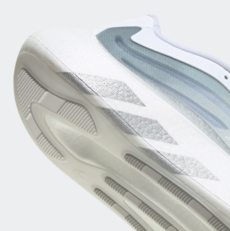 adidas Sneakers – White & Grey with Sculpted Platform Sole