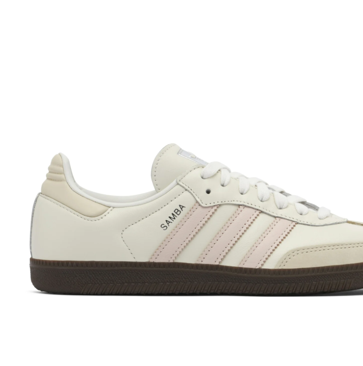 adidas Sneakers – Cream & Blush Pink with Dark Brown Sole