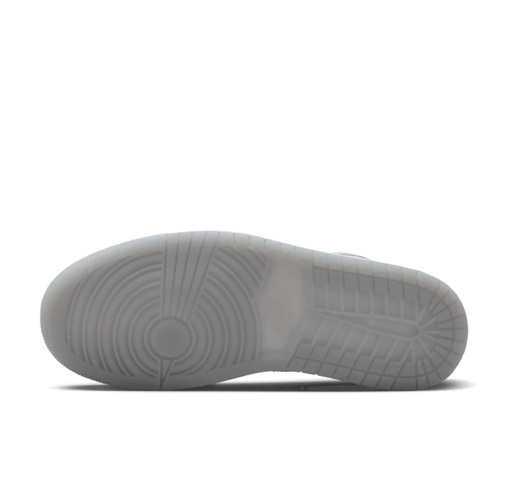 Nike Sneakers – White & Silver-Tone High-Top with Textured Overlays
