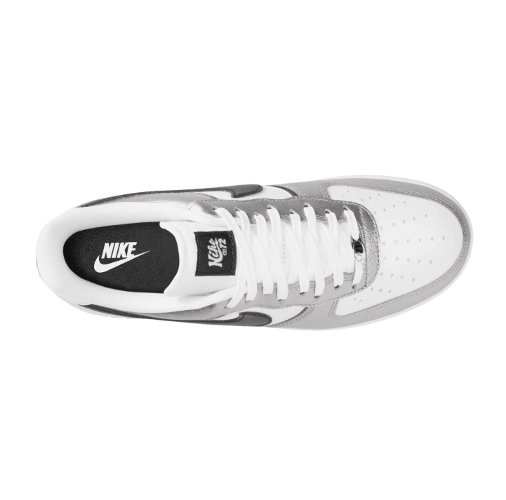 Nike Air Force 1 Low – Metallic Silver, White & Black