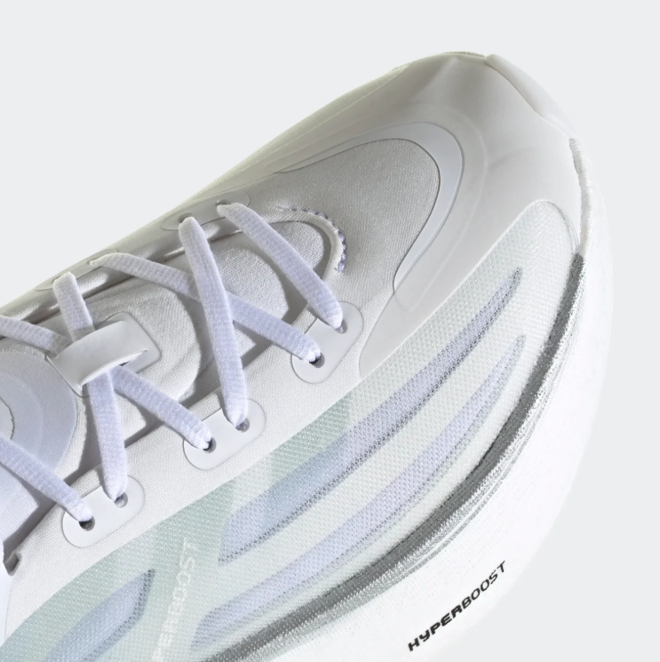 adidas Sneakers – White & Grey with Sculpted Platform Sole