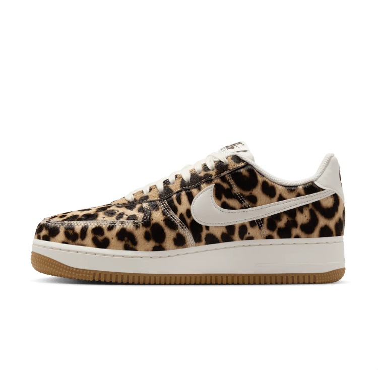 Nike Air Force 1 Low Leopard Print Sneakers – Cream & Gum