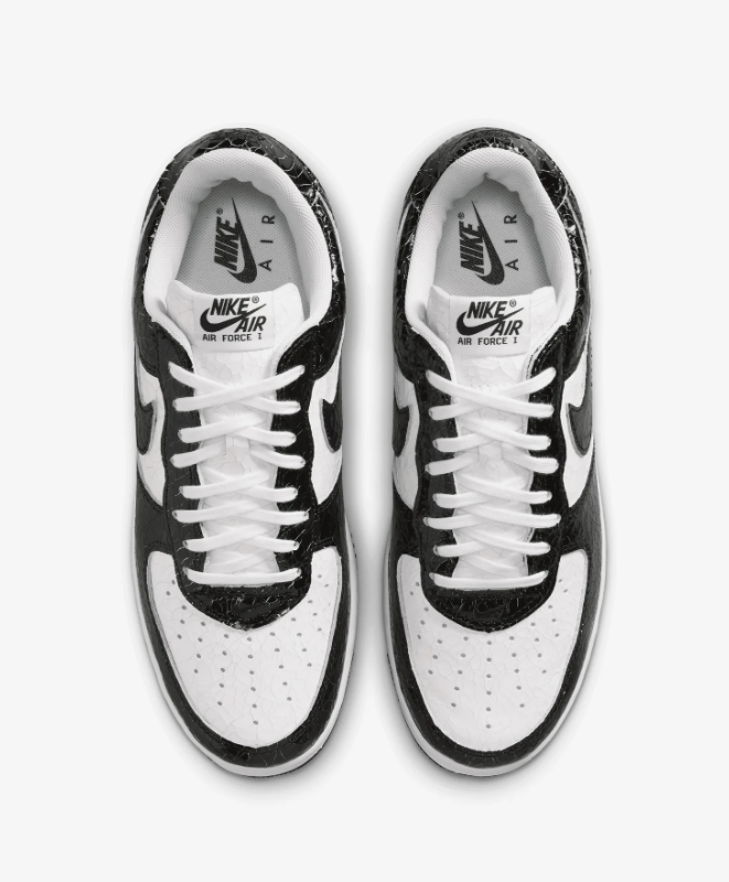 Nike Sneakers – Black & White Crackle Texture