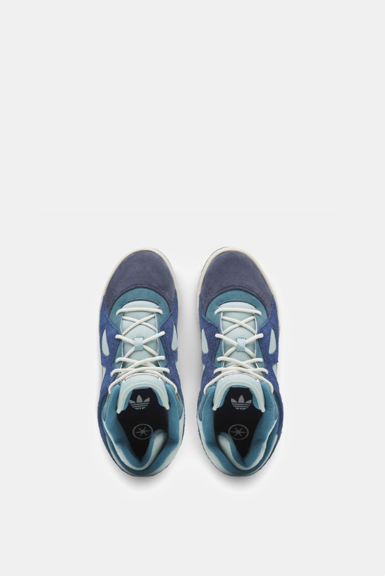 adidas Sneakers – Layered Blue & Aqua with Cream Sole