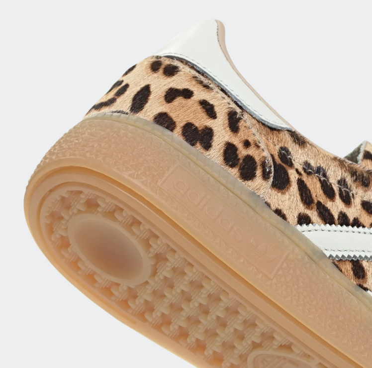 adidas Sneakers – Leopard Print with Green Laces & Gum Sole
