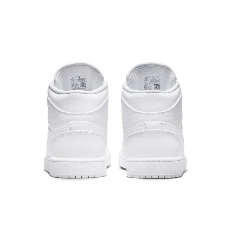 Nike Sneakers – All-White High-Top with Tonal Swoosh