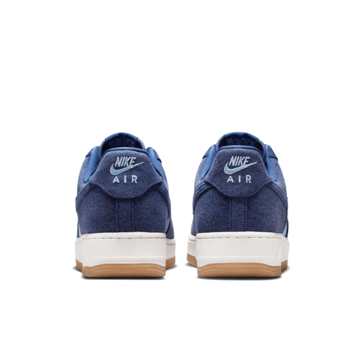 Nike Air Force 1 Low – Navy & Light Blue with Gum Sole