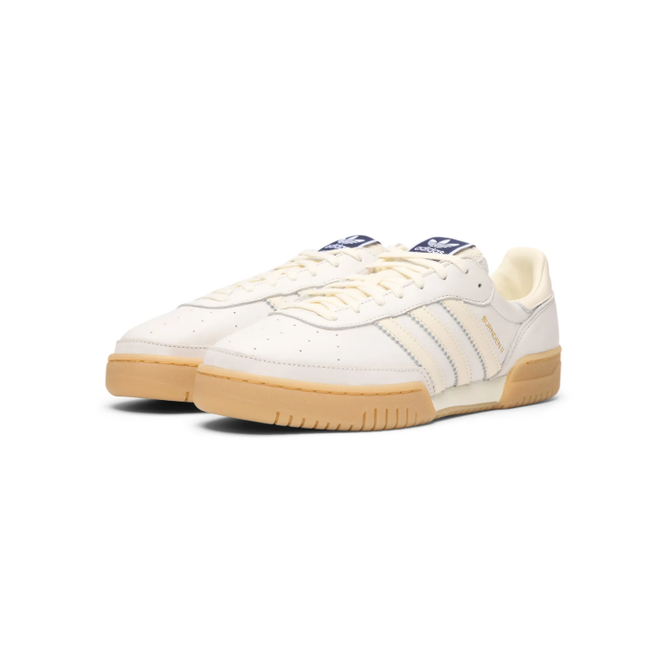 adidas Sneakers – Off-White & Cream with Gum Sole and Navy Details