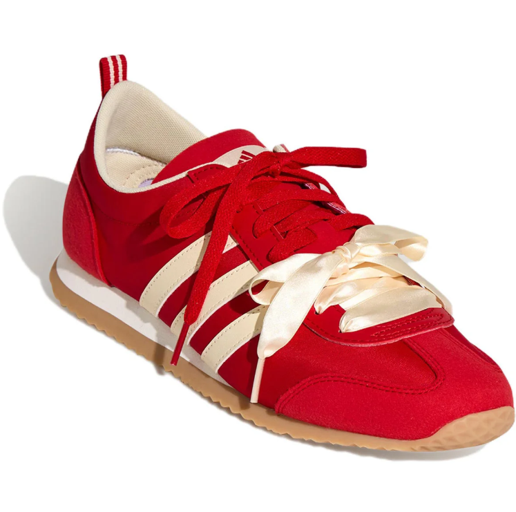 adidas Sneakers – Red & Cream with Ribbon Bow Details