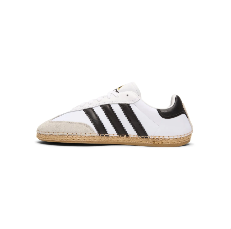 adidas Sneakers – White & Black with Braided-Look Sole Trim