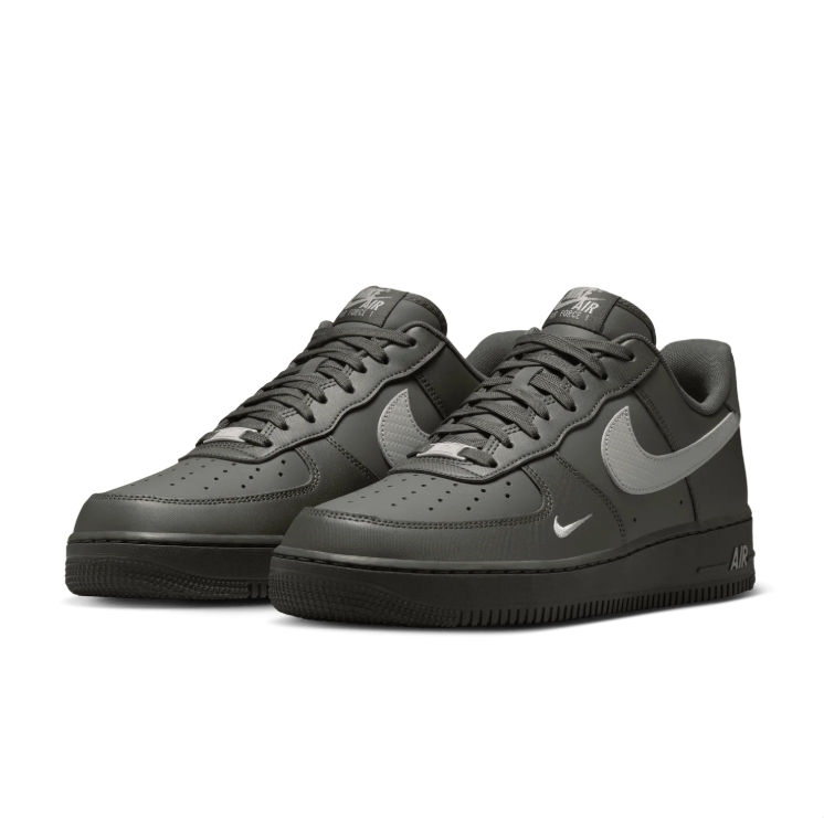 Nike Air Force 1 Low – Dark Charcoal & Grey Mini Swoosh