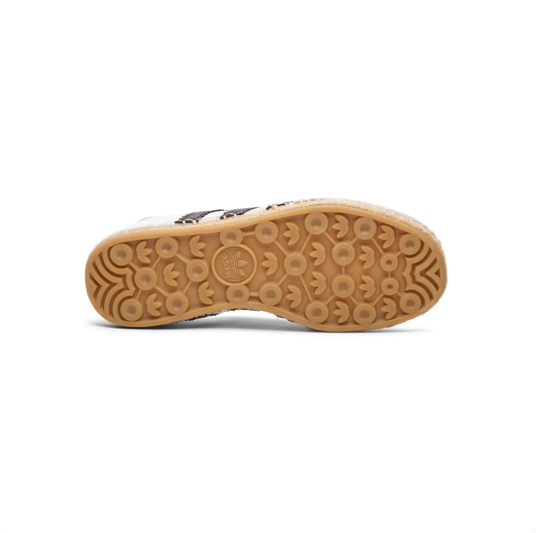 adidas Sneakers – White & Black with Braided-Look Sole Trim