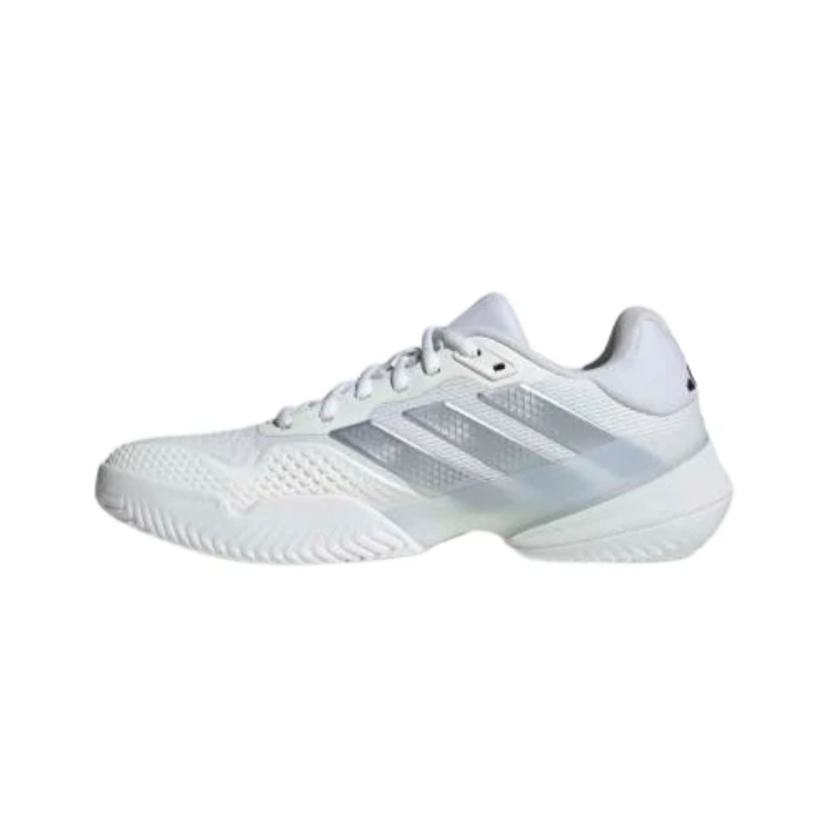 adidas Sneakers – White & Silver-Tone with Sculpted Sole