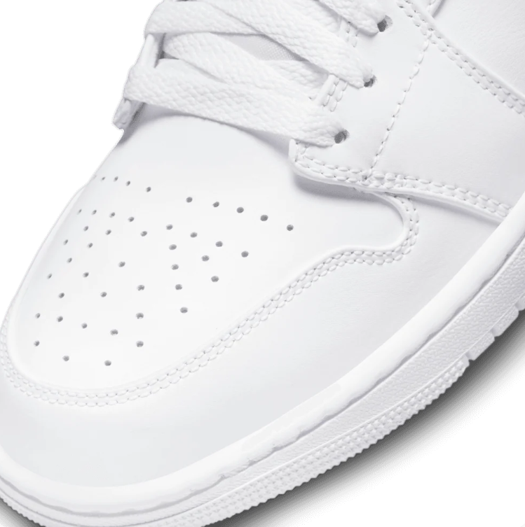 Nike Sneakers – All-White High-Top with Tonal Swoosh