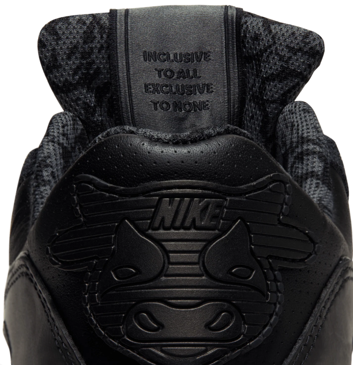 Nike Low-Top Sneakers – Black with Copper-Tone Swoosh