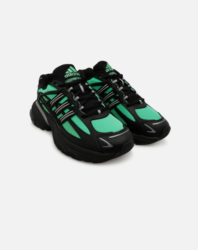 adidas Sneakers – Mint Green & Black with Silver Accents