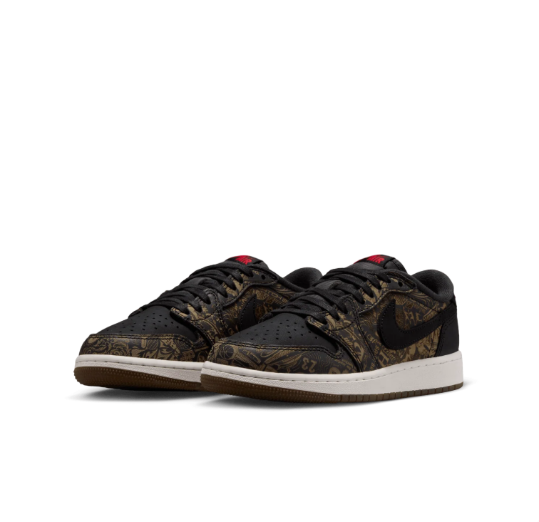 Nike Sneakers – Black & Gold-Tone Graphic Print