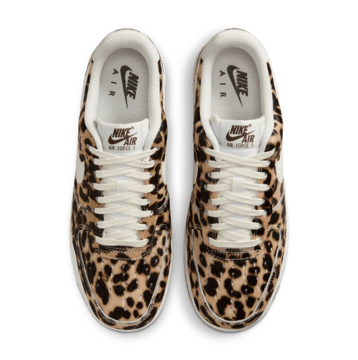 Nike Air Force 1 Low Leopard Print Sneakers – Cream & Gum