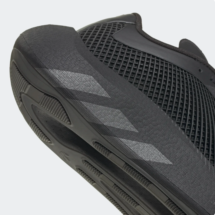 adidas Sneakers – All Black Grid Mesh with Sculpted Sole
