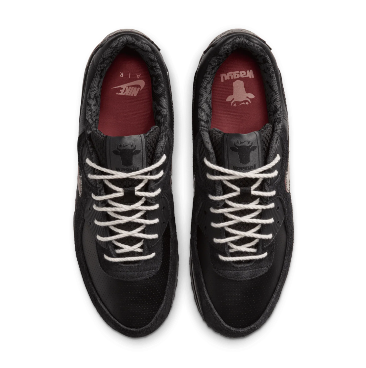 Nike Low-Top Sneakers – Black with Copper-Tone Swoosh