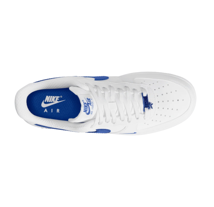 Nike Air Force 1 Low – White & Blue Mini Swoosh
