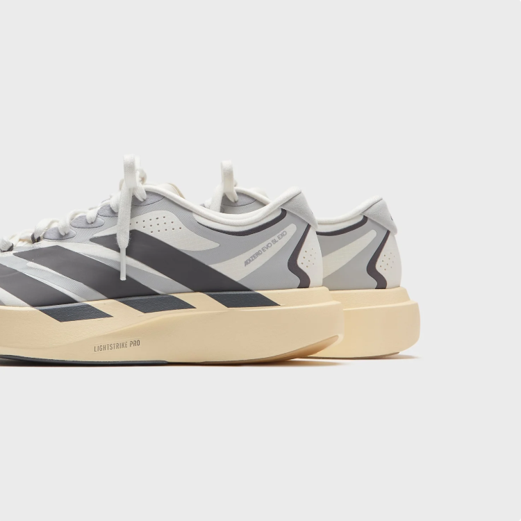 adidas Sneakers – Light Grey & Charcoal with Cream Sculpted Sole