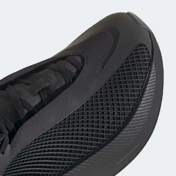 adidas Sneakers – All Black Grid Mesh with Sculpted Sole