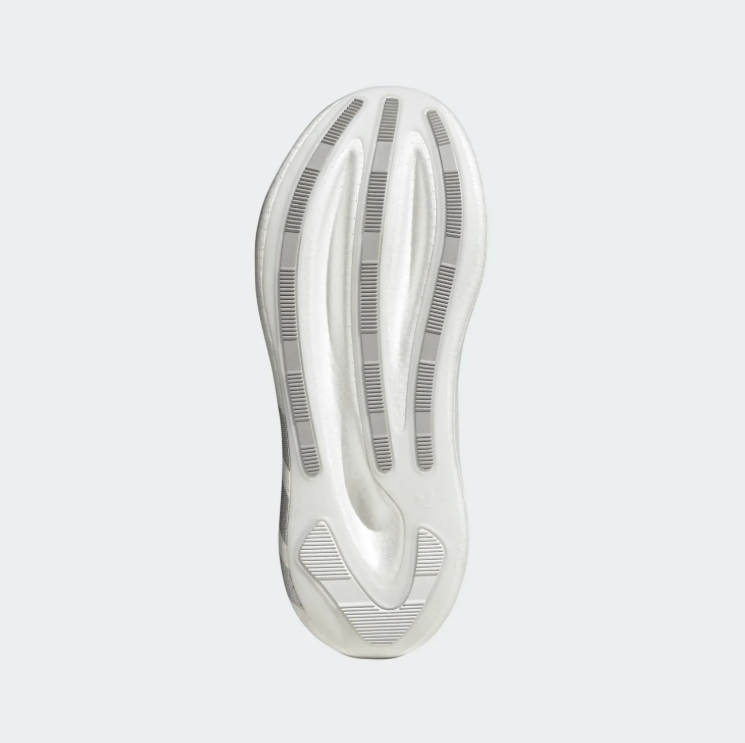adidas Sneakers – White & Grey with Sculpted Platform Sole