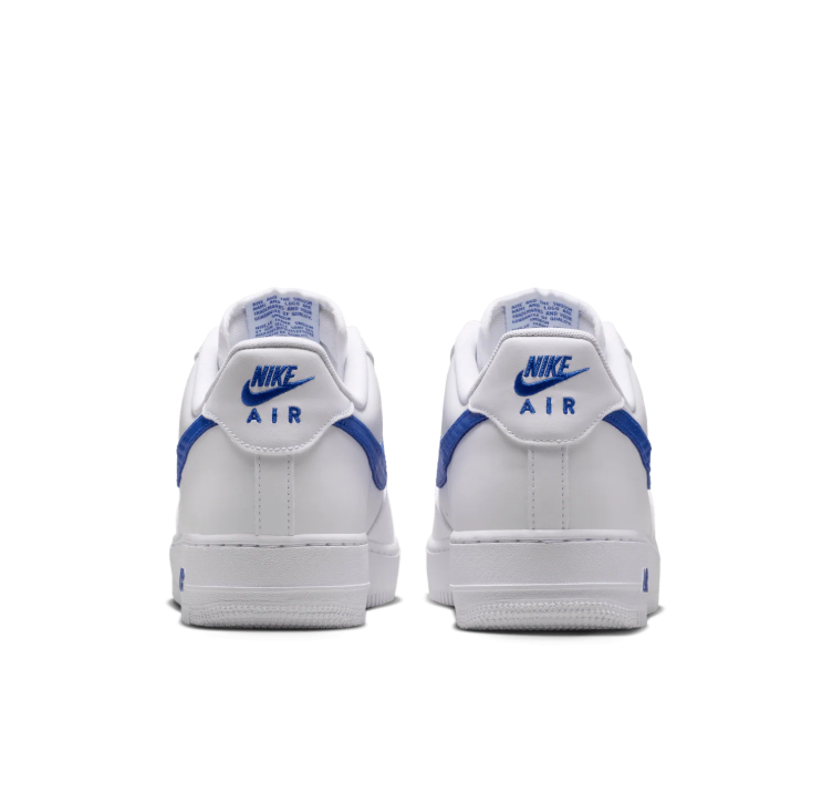 Nike Air Force 1 Low – White & Blue Mini Swoosh