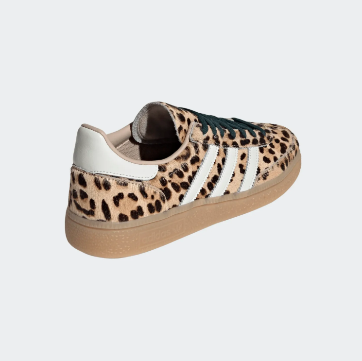 adidas Sneakers – Leopard Print with Green Laces & Gum Sole