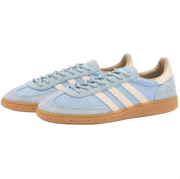 adidas Sneakers – Powder Blue & Cream with Gum Sole