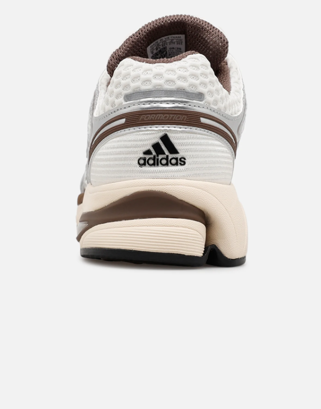 adidas Sneakers – Silver, Cream & Brown with Black Stripes