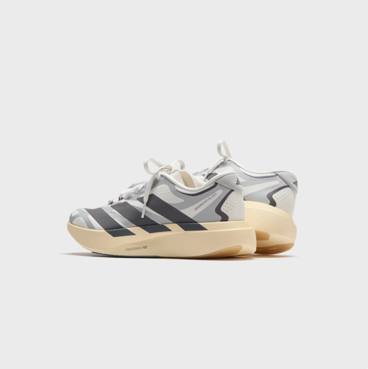 adidas Sneakers – Light Grey & Charcoal with Cream Sculpted Sole