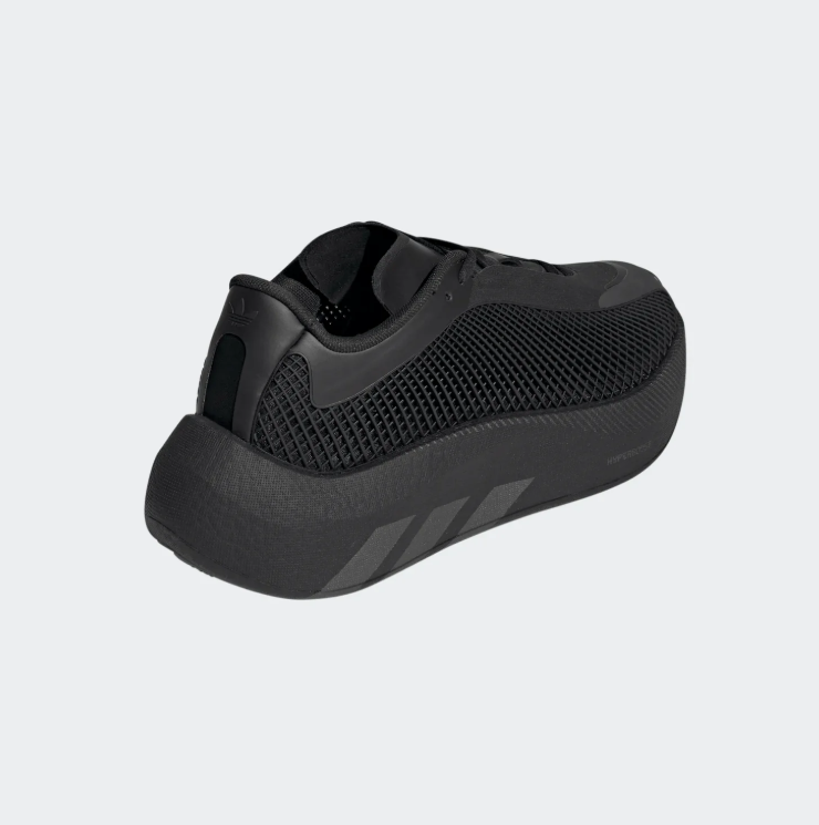 adidas Sneakers – All Black Grid Mesh with Sculpted Sole